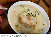 Scottish Cullen skink soup. Стоковое фото, фотограф Яков Филимонов / Фотобанк Лори