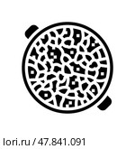 paella fish glyph icon vector illustration. Стоковая иллюстрация, иллюстратор Vectorwin / Фотобанк Лори