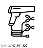 timing light car repair tool line icon vector illustration. Стоковая иллюстрация, иллюстратор Vectorwin / Фотобанк Лори