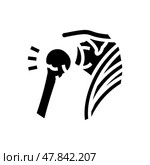 joint dislocation fracture injury glyph icon vector illustration. Стоковая иллюстрация, иллюстратор Vectorwin / Фотобанк Лори