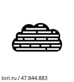word cloud nlp glyph icon vector illustration. Стоковая иллюстрация, иллюстратор Vectorwin / Фотобанк Лори