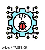 development debug color icon vector illustration. Стоковая иллюстрация, иллюстратор Vectorwin / Фотобанк Лори