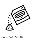 sorption probiotics line icon vector illustration. Стоковая иллюстрация, иллюстратор Vectorwin / Фотобанк Лори