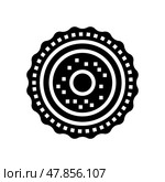 egg cell glyph icon vector illustration. Стоковая иллюстрация, иллюстратор Vectorwin / Фотобанк Лори