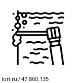spot welding line icon vector illustration. Стоковая иллюстрация, иллюстратор Vectorwin / Фотобанк Лори
