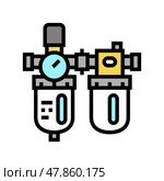 filter of air compressor color icon vector illustration. Стоковая иллюстрация, иллюстратор Vectorwin / Фотобанк Лори