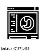 inspection bariatric line icon vector illustration. Стоковая иллюстрация, иллюстратор Vectorwin / Фотобанк Лори