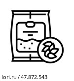 seeds gardening line icon vector illustration. Стоковая иллюстрация, иллюстратор Vectorwin / Фотобанк Лори