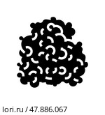 paper pulp glyph icon vector illustration. Стоковая иллюстрация, иллюстратор Vectorwin / Фотобанк Лори