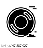 drag racing tires glyph icon vector illustration. Стоковая иллюстрация, иллюстратор Vectorwin / Фотобанк Лори
