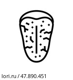 sjogrens syndrome line icon vector illustration. Стоковая иллюстрация, иллюстратор Vectorwin / Фотобанк Лори