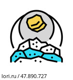 synthetic resin production color icon vector illustration. Стоковая иллюстрация, иллюстратор Vectorwin / Фотобанк Лори