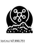 basic inorganics chemical industry glyph icon vector illustration. Стоковая иллюстрация, иллюстратор Vectorwin / Фотобанк Лори