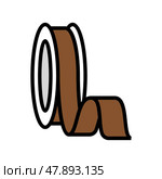 ribbon silk color icon vector illustration. Стоковая иллюстрация, иллюстратор Vectorwin / Фотобанк Лори