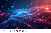 Vibrant Waves of Color Intertwine in a Mesmerizing Pattern, Creating a Dynamic Background That Signifies Energy and Creativity. Стоковое AI-изображение, AI-художник Sergey Grishin / Фотобанк Лори