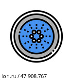 cardano cryptocurrency color icon vector illustration. Стоковая иллюстрация, иллюстратор Vectorwin / Фотобанк Лори