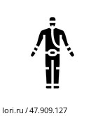 protection asbestos glyph icon vector illustration. Стоковая иллюстрация, иллюстратор Vectorwin / Фотобанк Лори