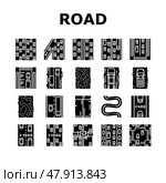 Road Urban And Country Highway Icons Set Vector. Стоковая иллюстрация, иллюстратор Vectorwin / Фотобанк Лори