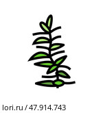 hydrophilia polyspermy color icon vector illustration. Стоковая иллюстрация, иллюстратор Vectorwin / Фотобанк Лори