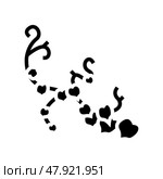 liana plant glyph icon vector illustration. Стоковая иллюстрация, иллюстратор Vectorwin / Фотобанк Лори