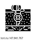 well design hydrogeologist glyph icon vector illustration. Стоковая иллюстрация, иллюстратор Vectorwin / Фотобанк Лори