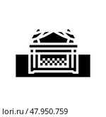 ark of the covenant glyph icon vector illustration. Стоковая иллюстрация, иллюстратор Vectorwin / Фотобанк Лори