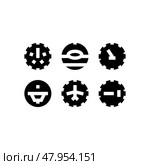 aircraft instrumentation aeronautical engineer glyph icon vector illustration. Стоковая иллюстрация, иллюстратор Vectorwin / Фотобанк Лори