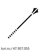 mace weapon military glyph icon vector illustration. Стоковая иллюстрация, иллюстратор Vectorwin / Фотобанк Лори