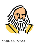 mendeleev chemistry color icon vector illustration. Стоковая иллюстрация, иллюстратор Vectorwin / Фотобанк Лори