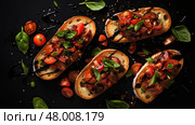 delicious appetizer vegan food artisan ai generated. Стоковое AI-изображение, AI-художник Vectorwin / Фотобанк Лори