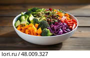 salad detox vegan food ai generated. Стоковое AI-изображение, AI-художник Vectorwin / Фотобанк Лори