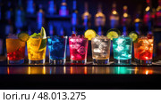 background beverage cocktail drink cocktail ai generated. Стоковое AI-изображение, AI-художник Vectorwin / Фотобанк Лори
