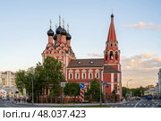 Церковь Николая Чудотворца на Болвановке. Город Москва, Россия. Редакционное фото, фотограф Господин Никто / Фотобанк Лори