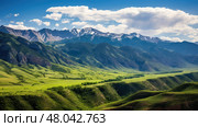 rift fault block mountains ai generated. Стоковое AI-изображение, AI-художник Vectorwin / Фотобанк Лори