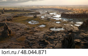 agriculture alluvial plains landscape ai generated. Стоковое AI-изображение, AI-художник Vectorwin / Фотобанк Лори