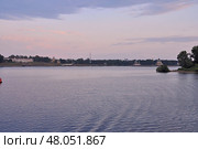Панорама города Углича. Ярославская область (2024 год). Редакционное фото, фотограф Вера Смолянинова / Фотобанк Лори