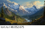 rift fault block mountains ai generated. Стоковое AI-изображение, AI-художник Vectorwin / Фотобанк Лори