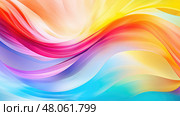 vibrant iridescent rainbow background ai generated. Стоковое AI-изображение, AI-художник Vectorwin / Фотобанк Лори
