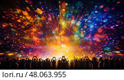 colorful bright party background ai generated. Стоковое AI-изображение, AI-художник Vectorwin / Фотобанк Лори