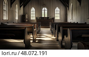 glass church interior ai generated. Стоковое AI-изображение, AI-художник Vectorwin / Фотобанк Лори