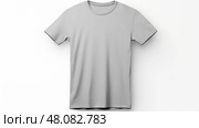 crewneck t shirt template grey ai generated. Стоковое AI-изображение, AI-художник Vectorwin / Фотобанк Лори