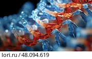strand dna helicase ai generated. Стоковое AI-изображение, AI-художник Vectorwin / Фотобанк Лори