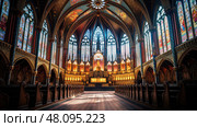 prayer religion church building ai generated. Стоковое AI-изображение, AI-художник Vectorwin / Фотобанк Лори