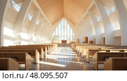 altar interior church building ai generated. Стоковое AI-изображение, AI-художник Vectorwin / Фотобанк Лори