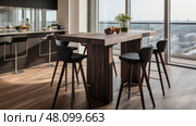 modern tall table ai generated. Стоковое AI-изображение, AI-художник Vectorwin / Фотобанк Лори