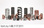 helical coil spring. Стоковое AI-изображение, AI-художник Vectorwin / Фотобанк Лори