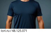 shir dark blue t shirt ai generated. Стоковое AI-изображение, AI-художник Vectorwin / Фотобанк Лори