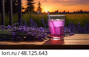 syrup purple drank ai generated. Стоковое AI-изображение, AI-художник Vectorwin / Фотобанк Лори