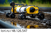 fracking oil and gas technology ai generated. Стоковое AI-изображение, AI-художник Vectorwin / Фотобанк Лори