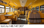 requirements school bus interior ai generated. Стоковое AI-изображение, AI-художник Vectorwin / Фотобанк Лори